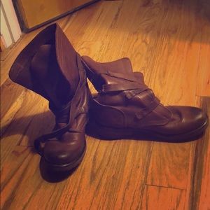 Steve Madden leather combat boots